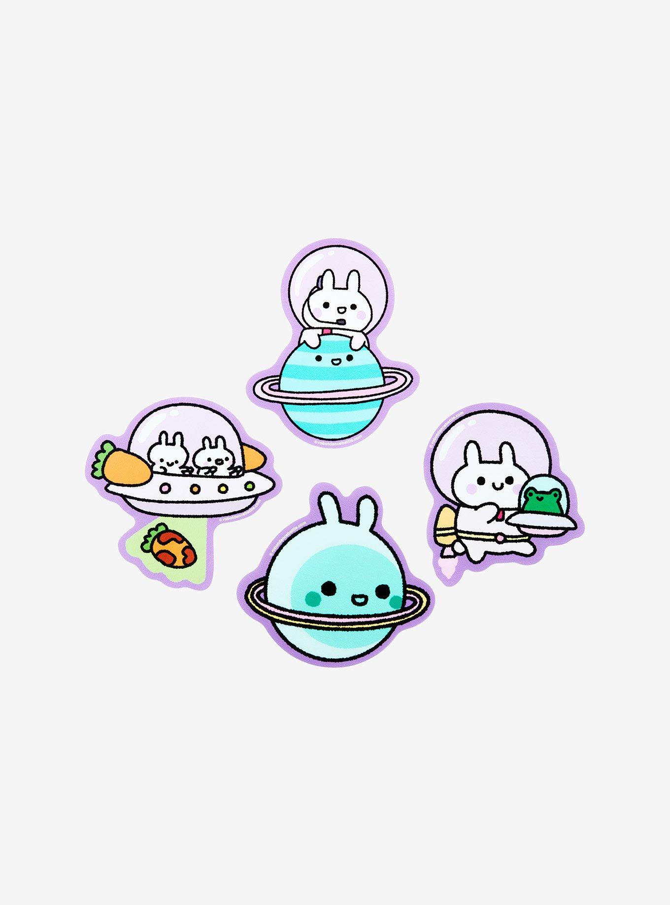 Space Bunnies Sticker Pack By Robot Dance Battle, , hi-res