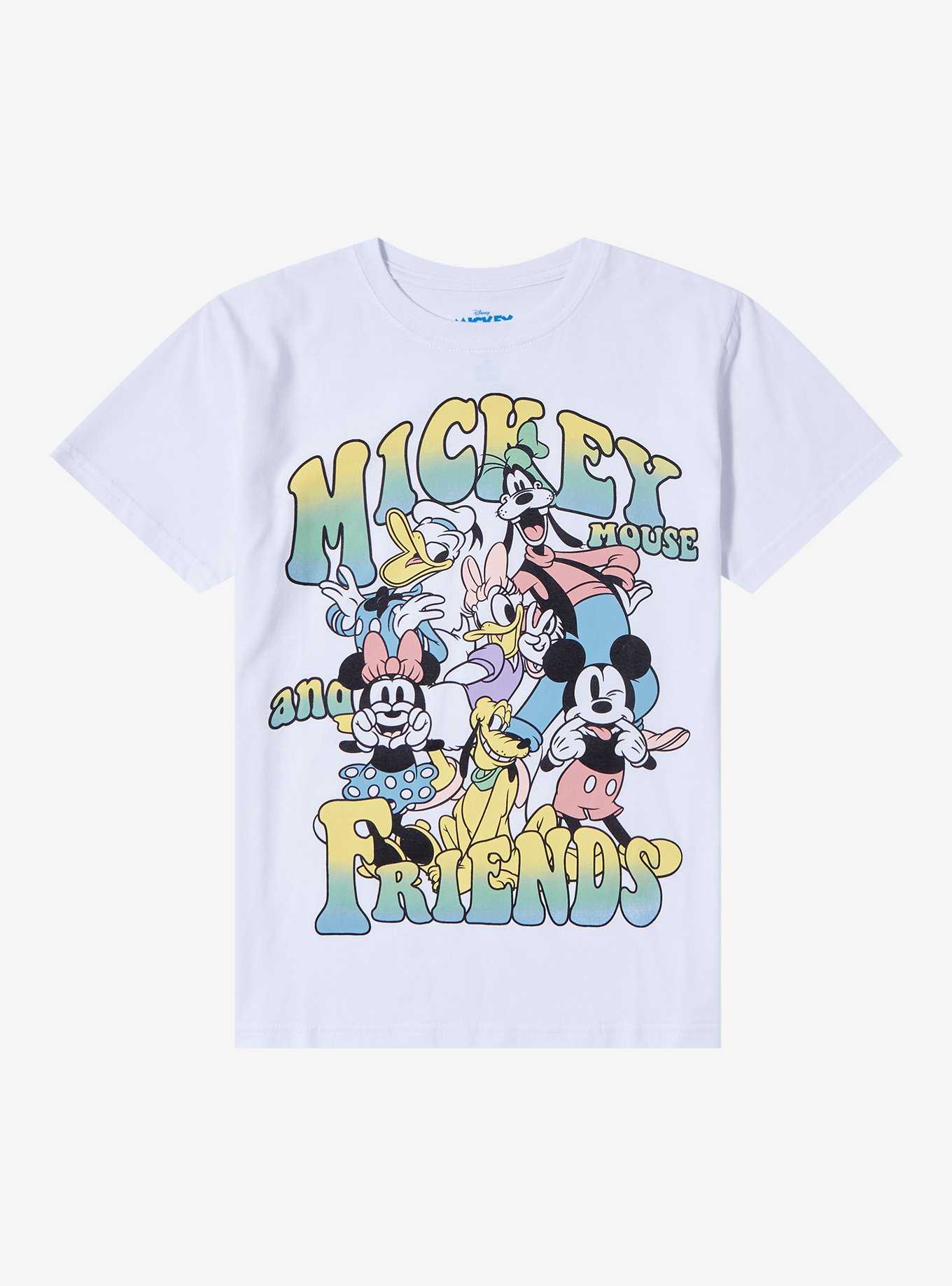 Women's Mickey & Friends Bright Neon Mickey Mouse Outline