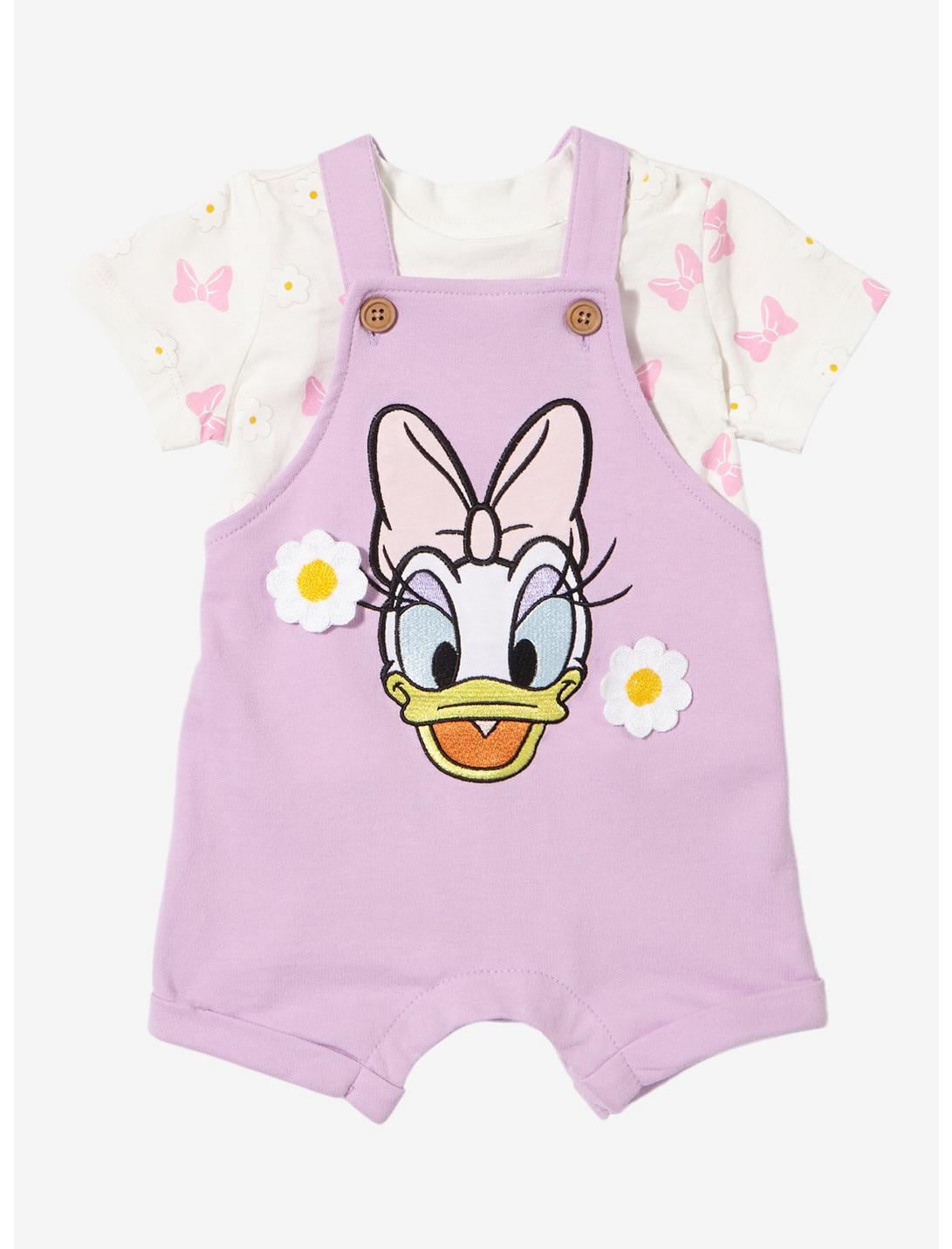 Disney Daisy Duck Infant Overall Set - BoxLunch Exclusive, LAVENDER, hi-res