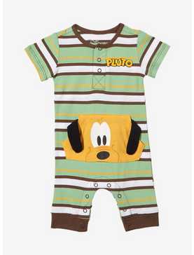 Disney Pluto Striped Pocket Infant One-Piece, , hi-res