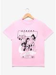 Disney Princess Tonal Group Portrait Youth T-Shirt - BoxLunch Exclusive, LIGHT PINK, hi-res