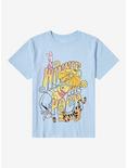 Disney Winnie the Pooh Floral Group Portrait Youth T-Shirt - BoxLunch Exclusive, LIGHT BLUE, hi-res