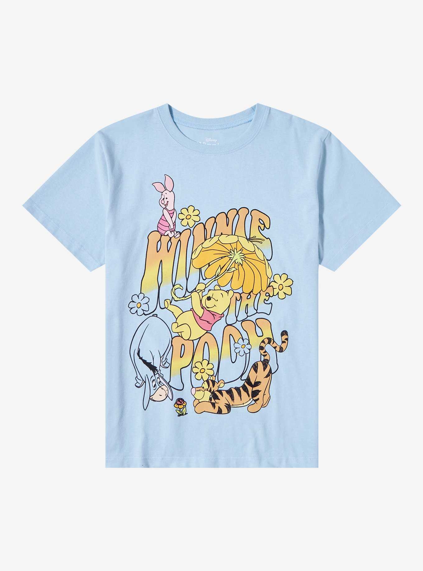 Disney Winnie the Pooh Floral Group Portrait Youth T-Shirt - BoxLunch Exclusive, , hi-res