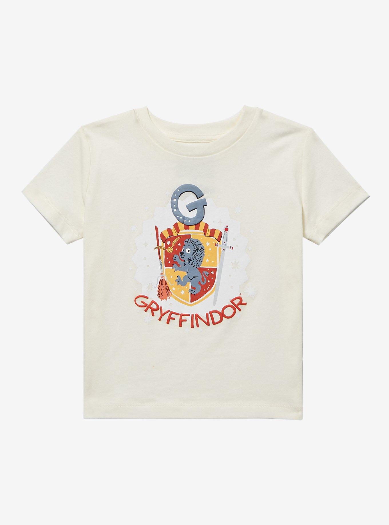 Harry Potter Gryffindor Crest Toddler T-Shirt - BoxLunch Exclusive, NATURAL, hi-res