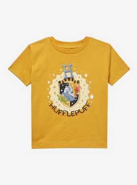 Harry Potter Hufflepuff Crest Toddler T-Shirt - BoxLunch Exclusive, , hi-res