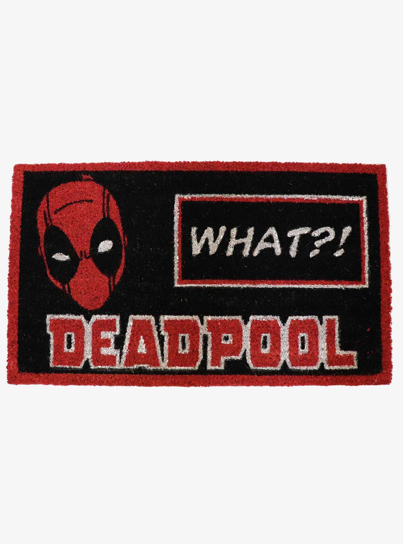 Marvel Deadpool "What?!" Doormat, , hi-res