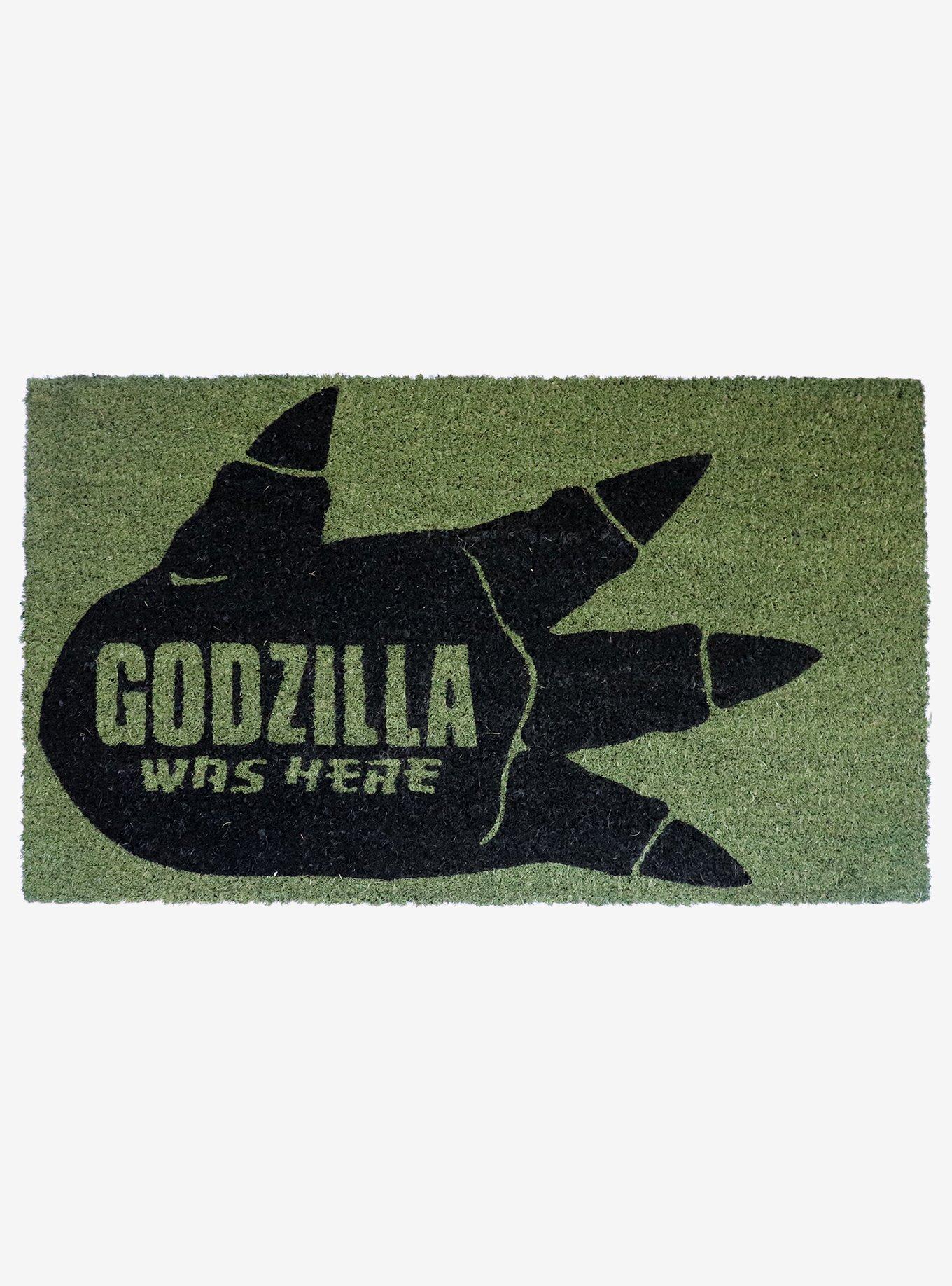 Godzilla Was Here Footprint Doormat