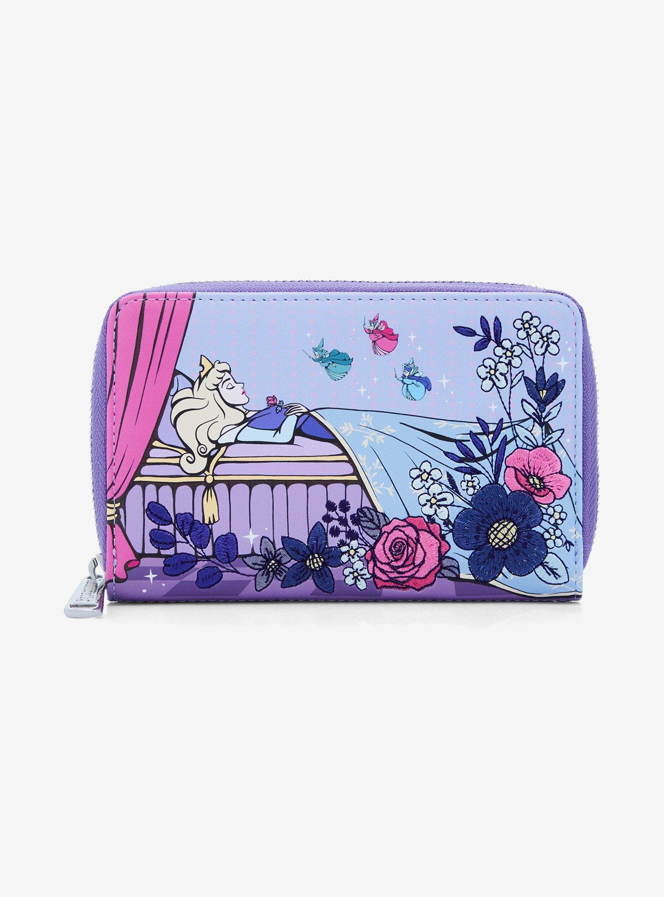 Loungefly Disney Sleeping Beauty 65th Anniversary Aurora Floral Wallet ...