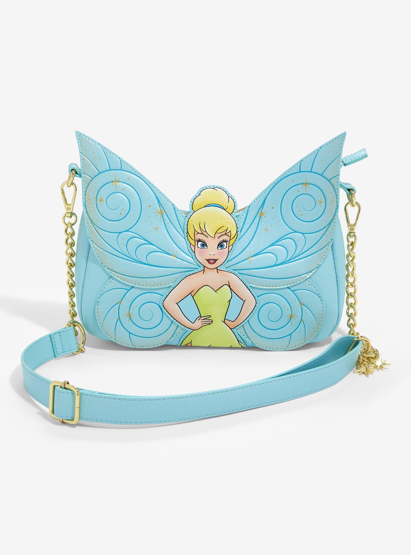 Loungefly Peter Pan Tinker Bell Wings Crossbody Bag, , hi-res