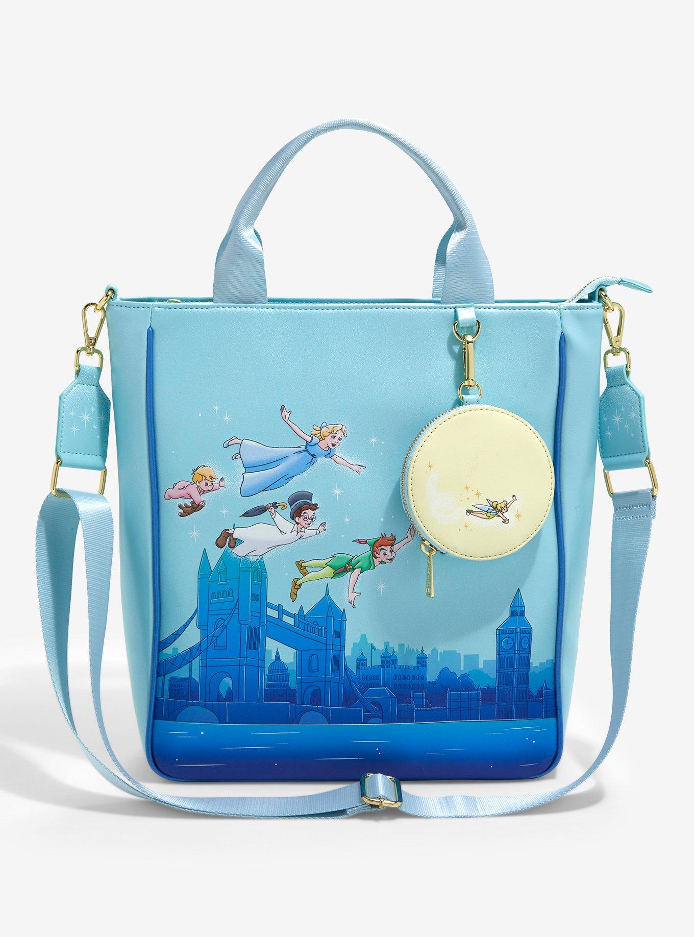 Loungefly Disney Peter Pan Darlings Flying Glow-in-the-Dark Tote Bag, , hi-res