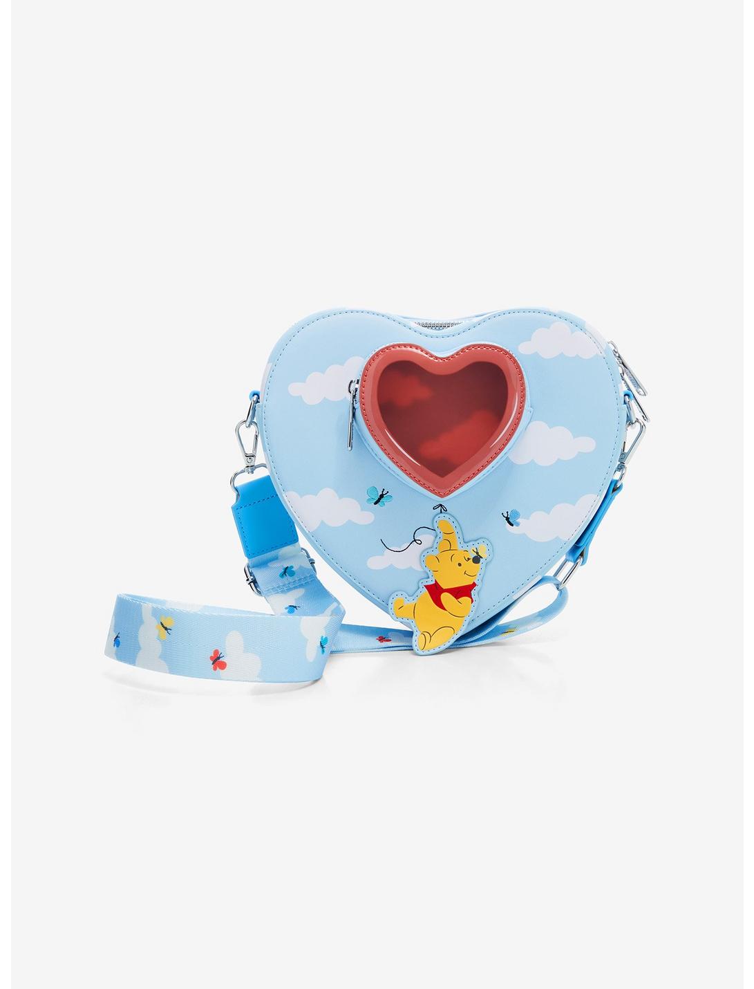 Loungefly Disney Winnie the Pooh Clouds Heart-Shaped Crossbody Bag, , hi-res