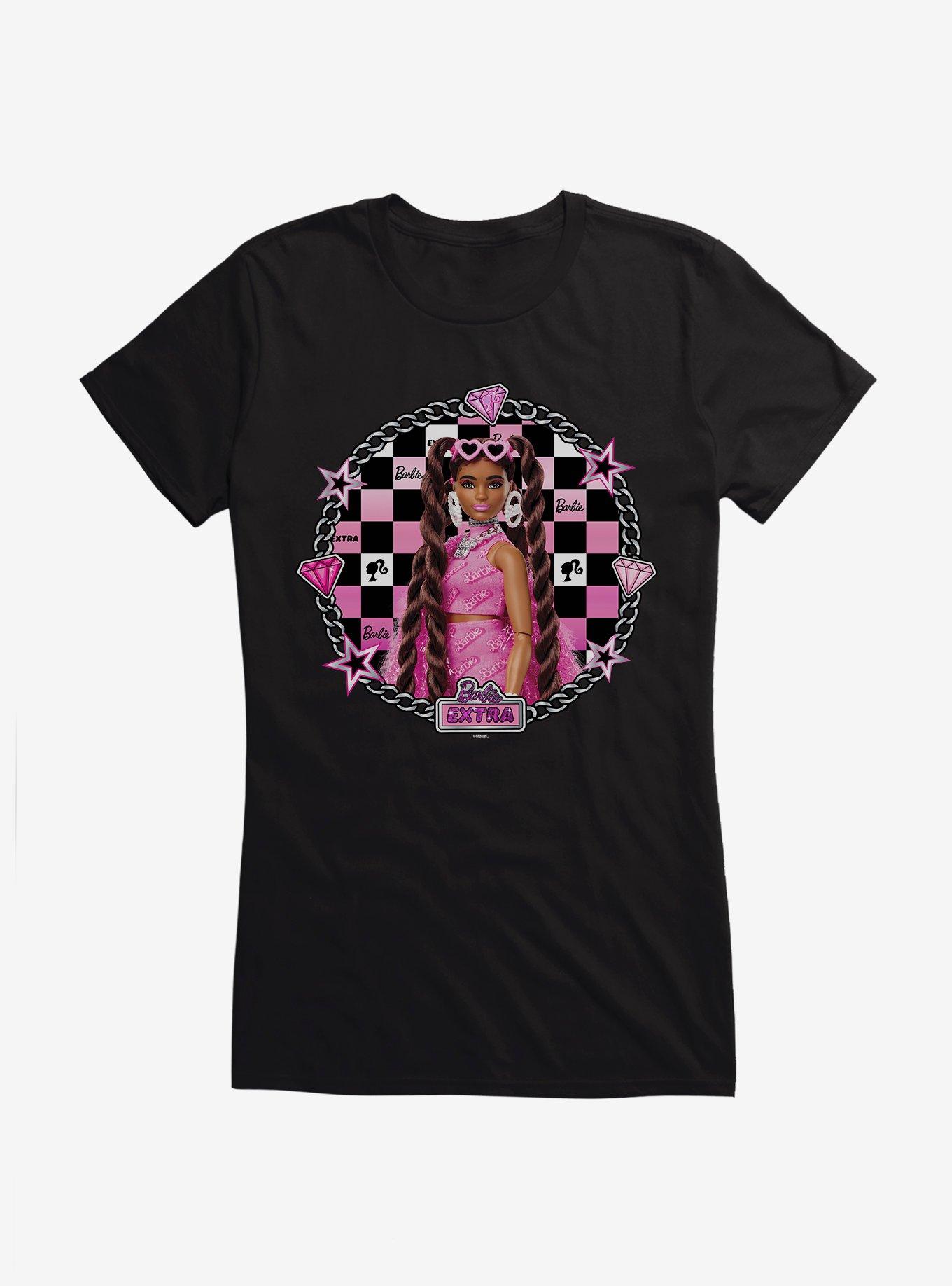 Barbie Extra Doll Pink Glam Chain Girls T-Shirt