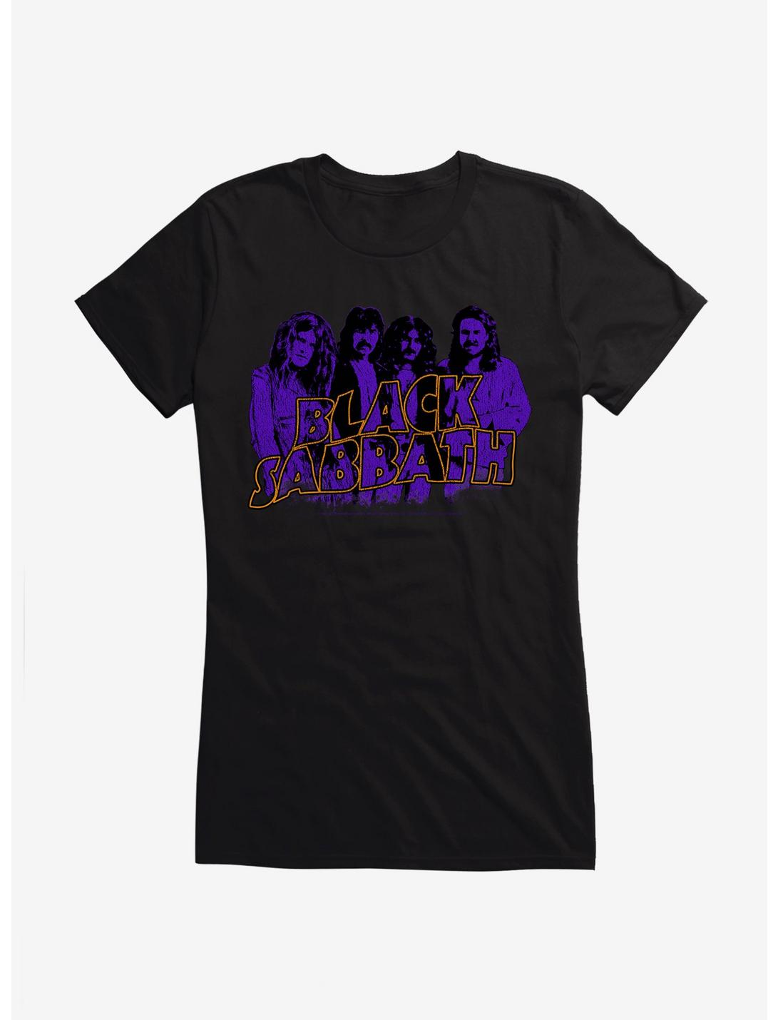 Black Sabbath Vintage Group Girls T-Shirt, BLACK, hi-res
