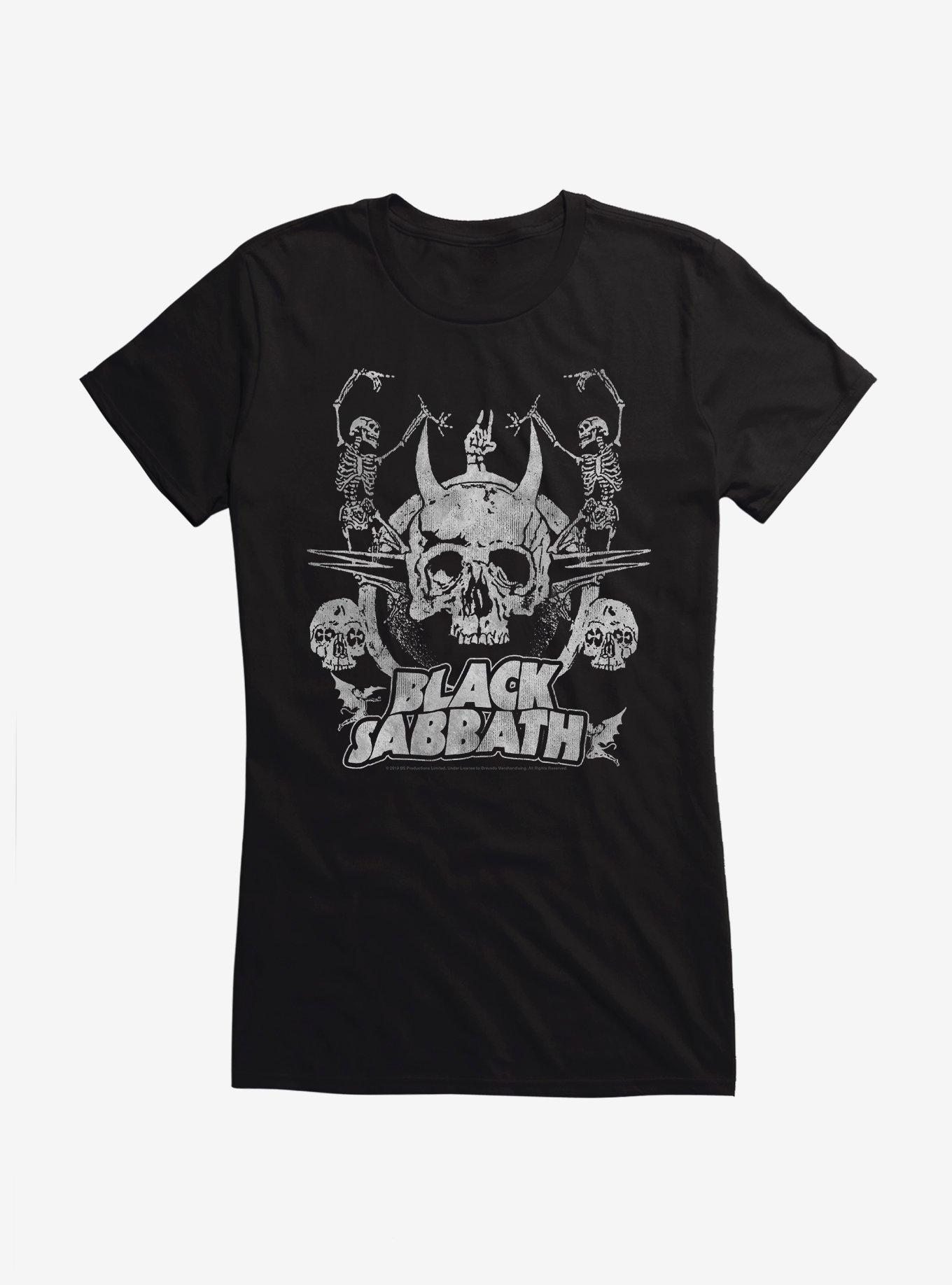 Black Sabbath Dancing Skeletons Girls T-Shirt, , hi-res