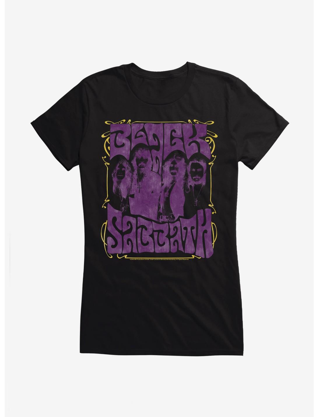 Black Sabbath Groovy Group Girls T-Shirt, BLACK, hi-res