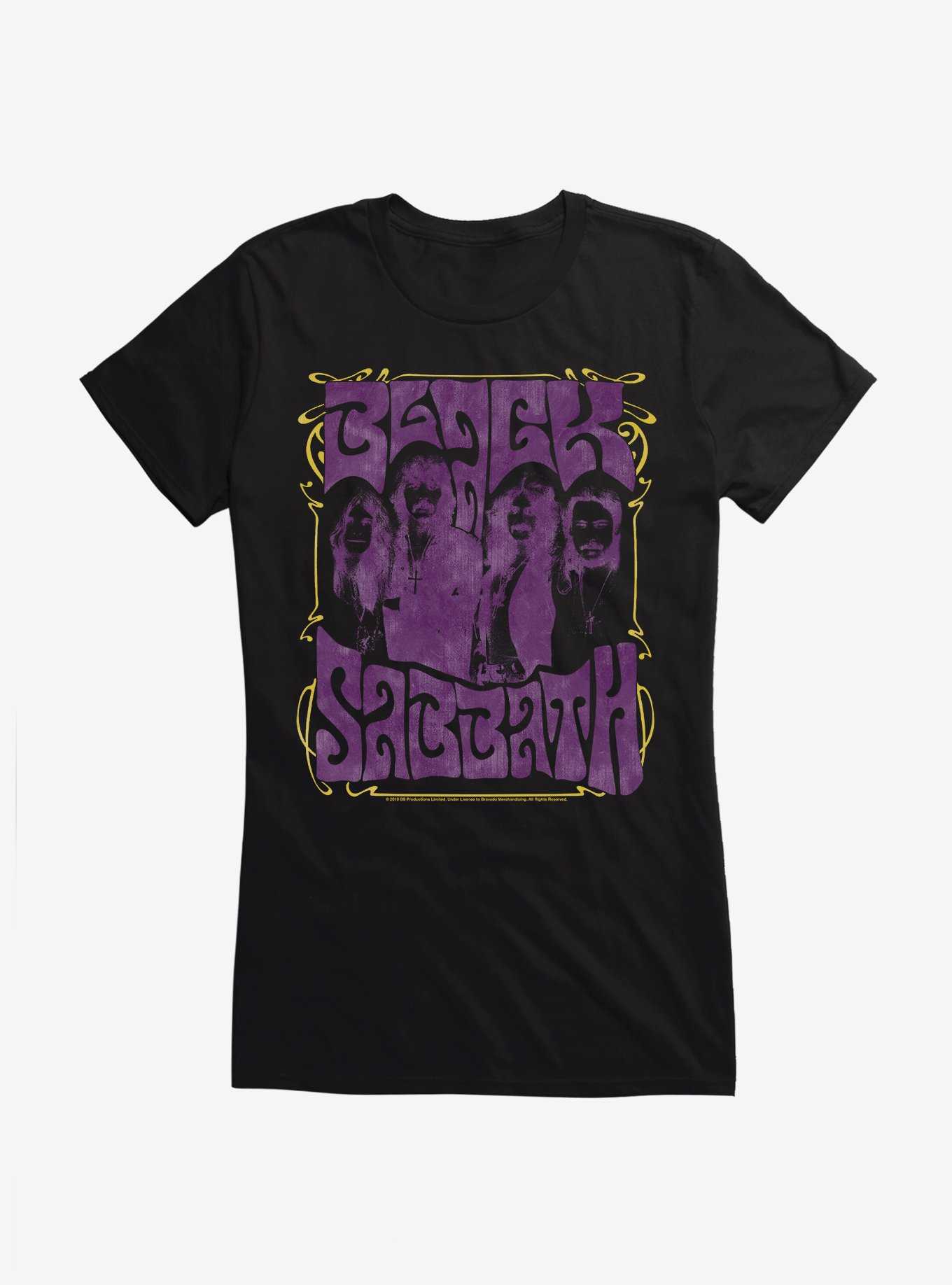 Black Sabbath Groovy Group Girls T-Shirt, , hi-res