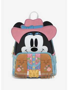 Loungefly Disney Minnie Mouse Cowgirl Mini Backpack, , hi-res