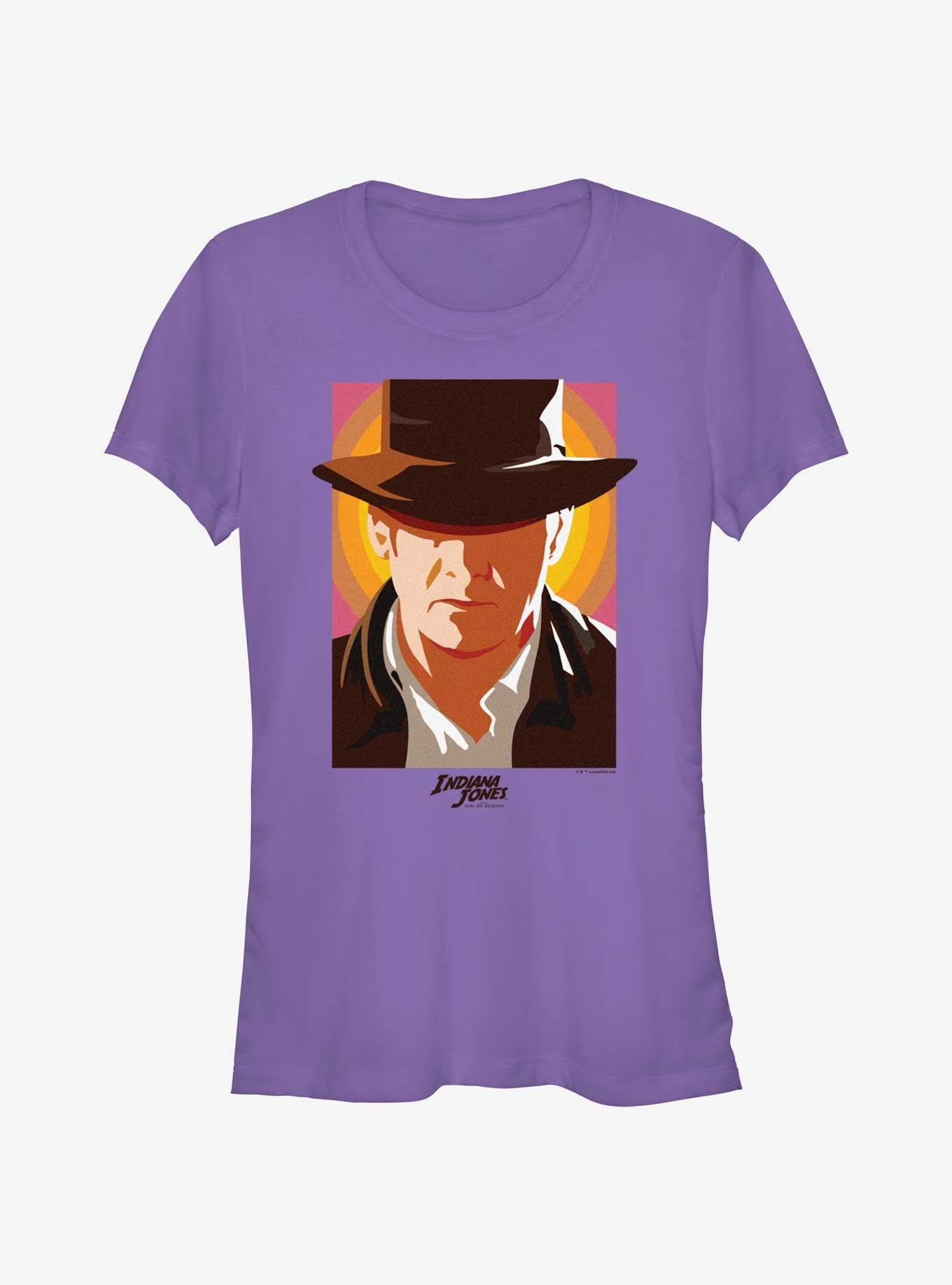 Indiana Jones and the Dial of Destiny Popped Hat Girls T-Shirt, PURPLE, hi-res