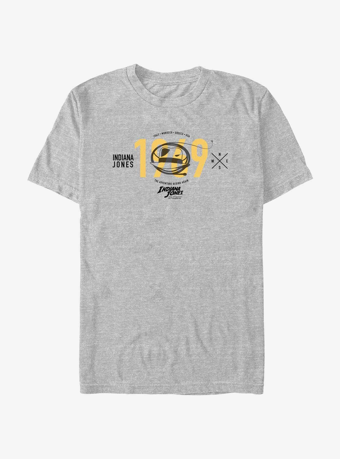 Indiana Jones and the Dial of Destiny World Adventurer T-Shirt, ATH HTR, hi-res