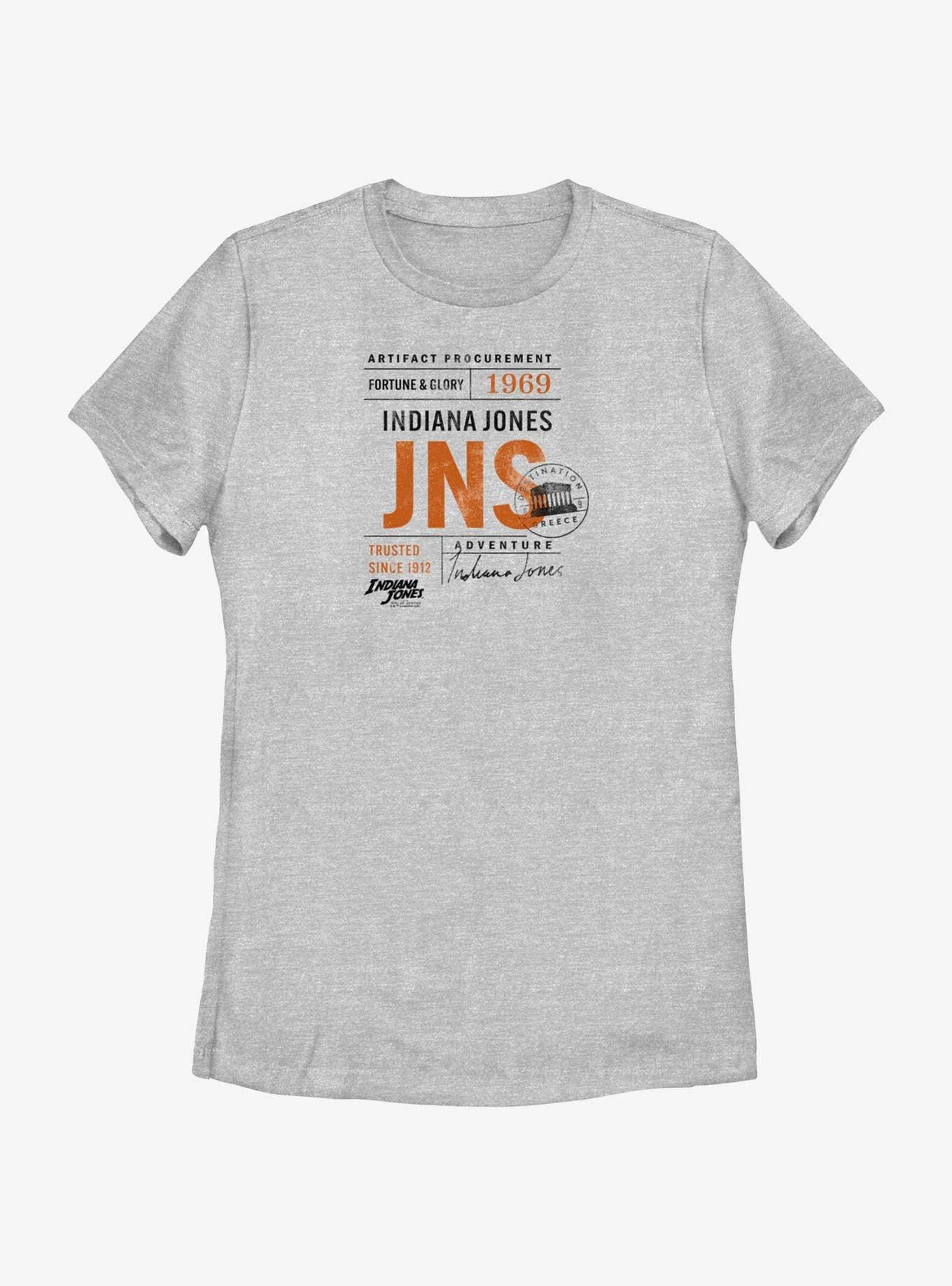 Indiana Jones and the Dial of Destiny Greece Passport Womens T-Shirt, ATH HTR, hi-res
