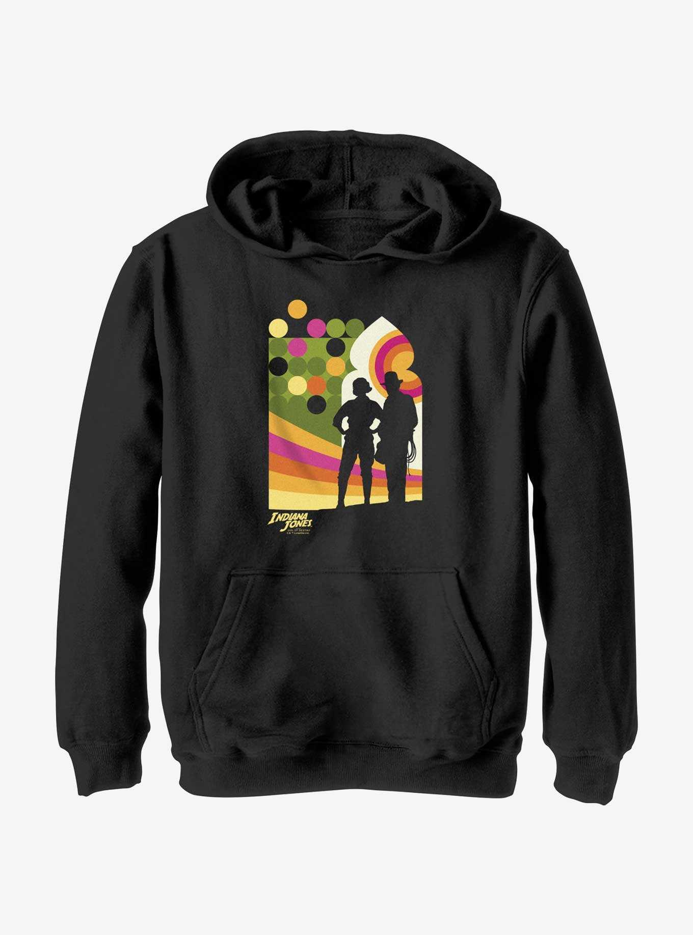 Indiana Jones and the Dial of Destiny Swoosh Duo Youth Hoodie, , hi-res