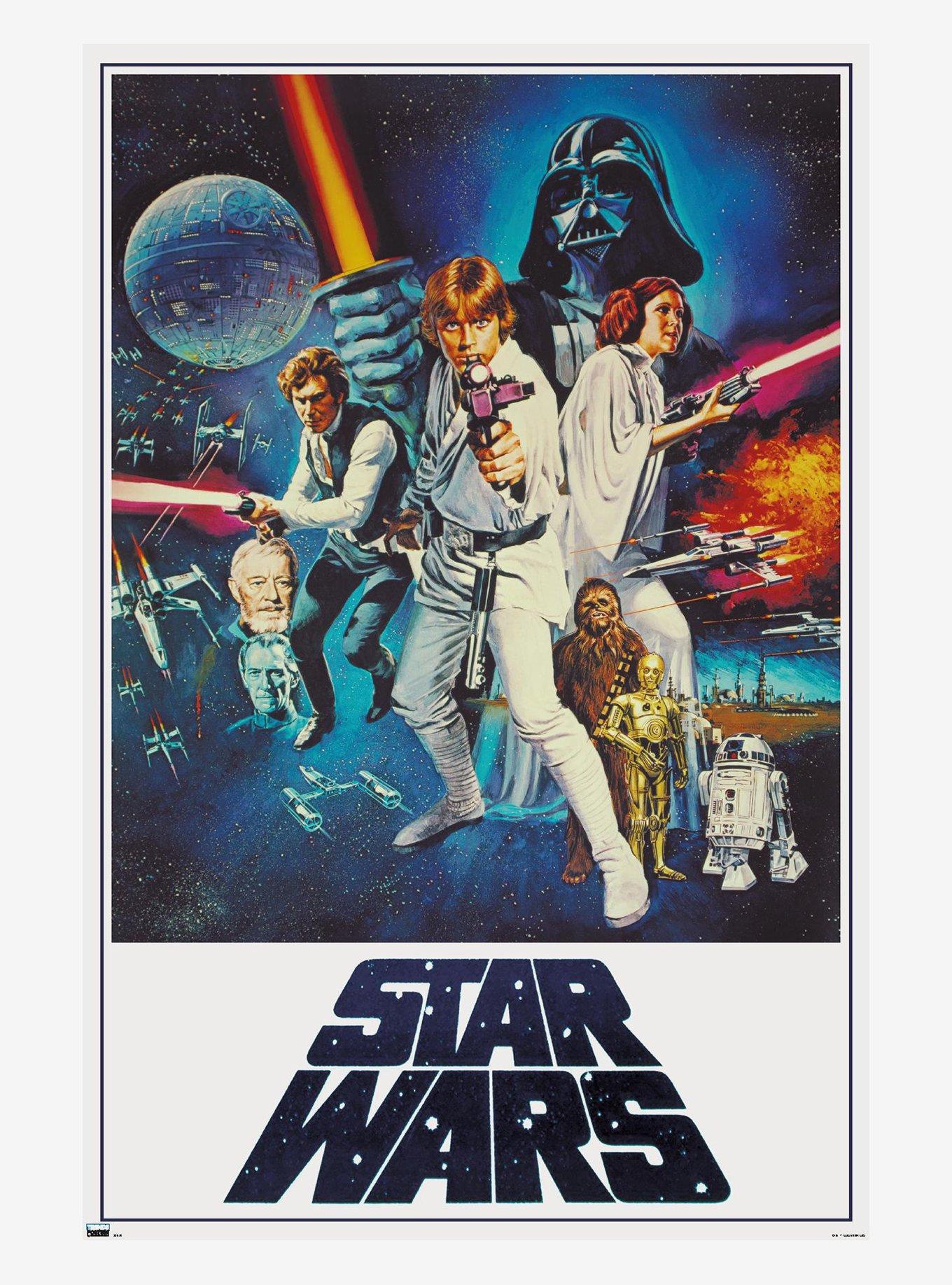 Star Wars Episode IV A New Hope Vintage Style Poster