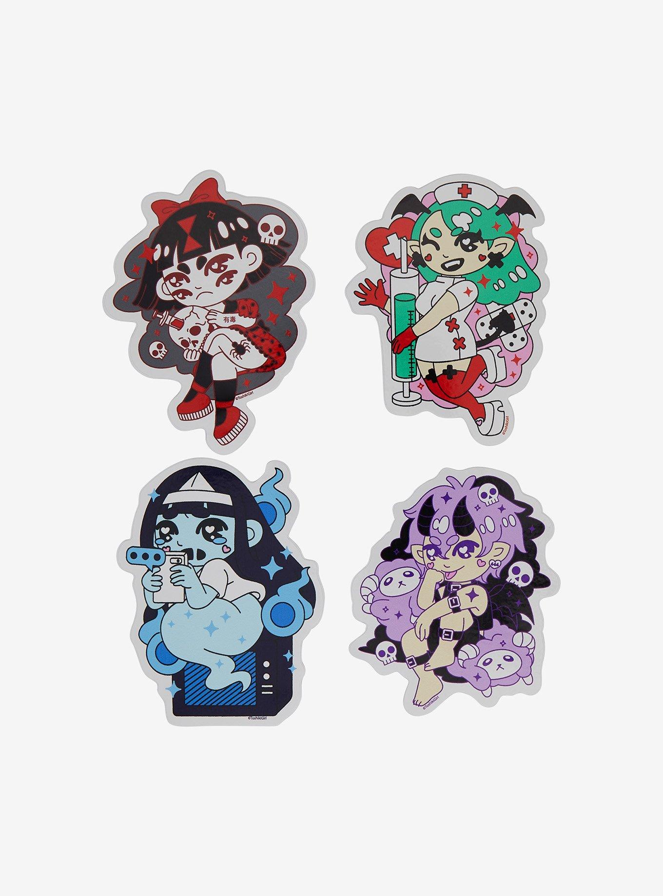 Ghoulies Girlies Sticker Pack By Toshikigirl, , hi-res