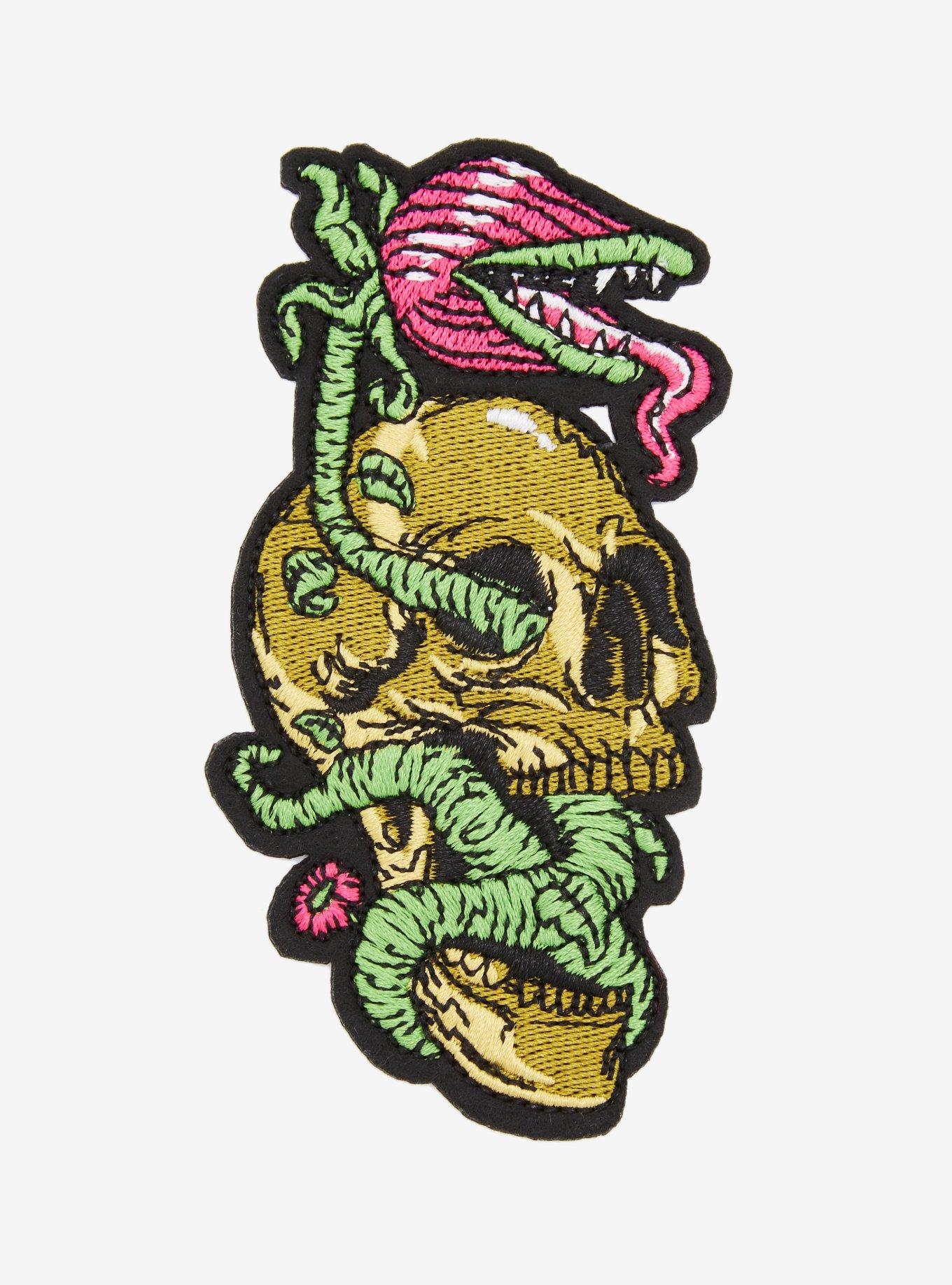 Venus Flytrap Skull Patch, , hi-res