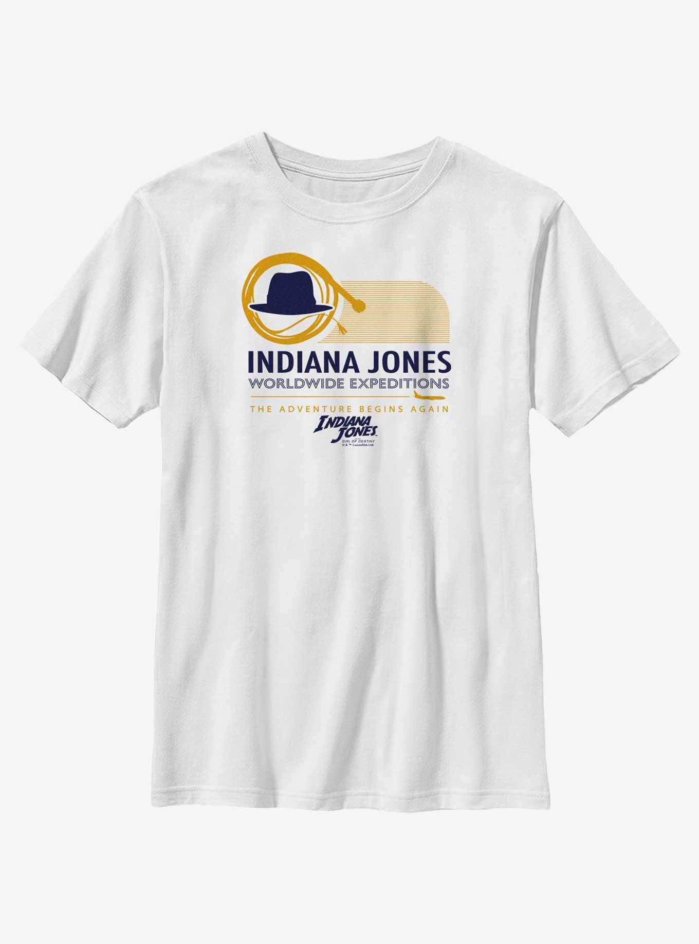 Indiana Jones and the Dial of Destiny Speedy Planes Youth T-Shirt, WHITE, hi-res