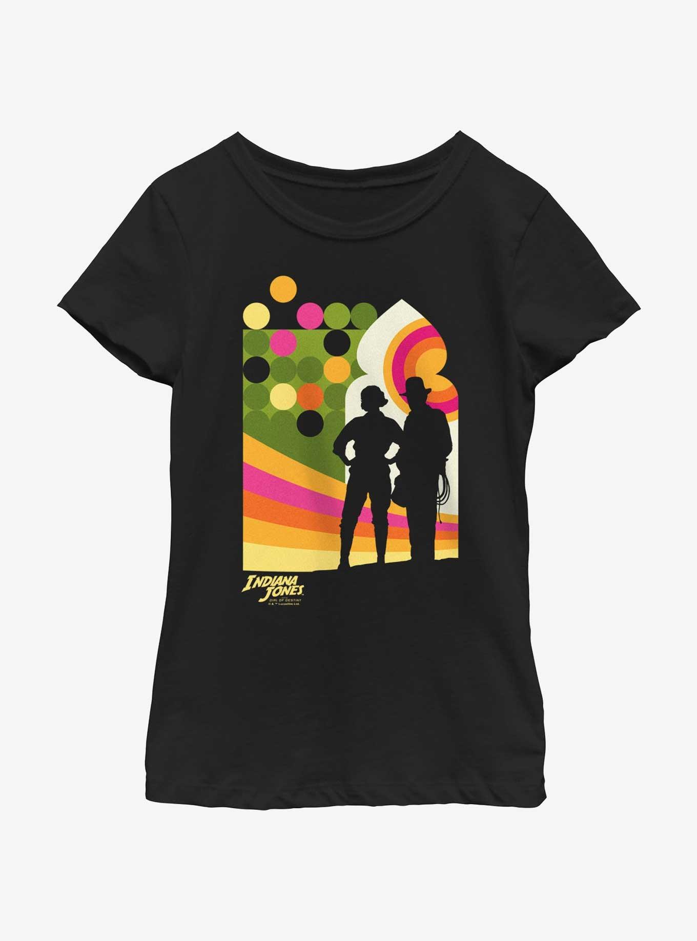 Indiana Jones and the Dial of Destiny Swoosh Duo Girls Youth T-Shirt, , hi-res