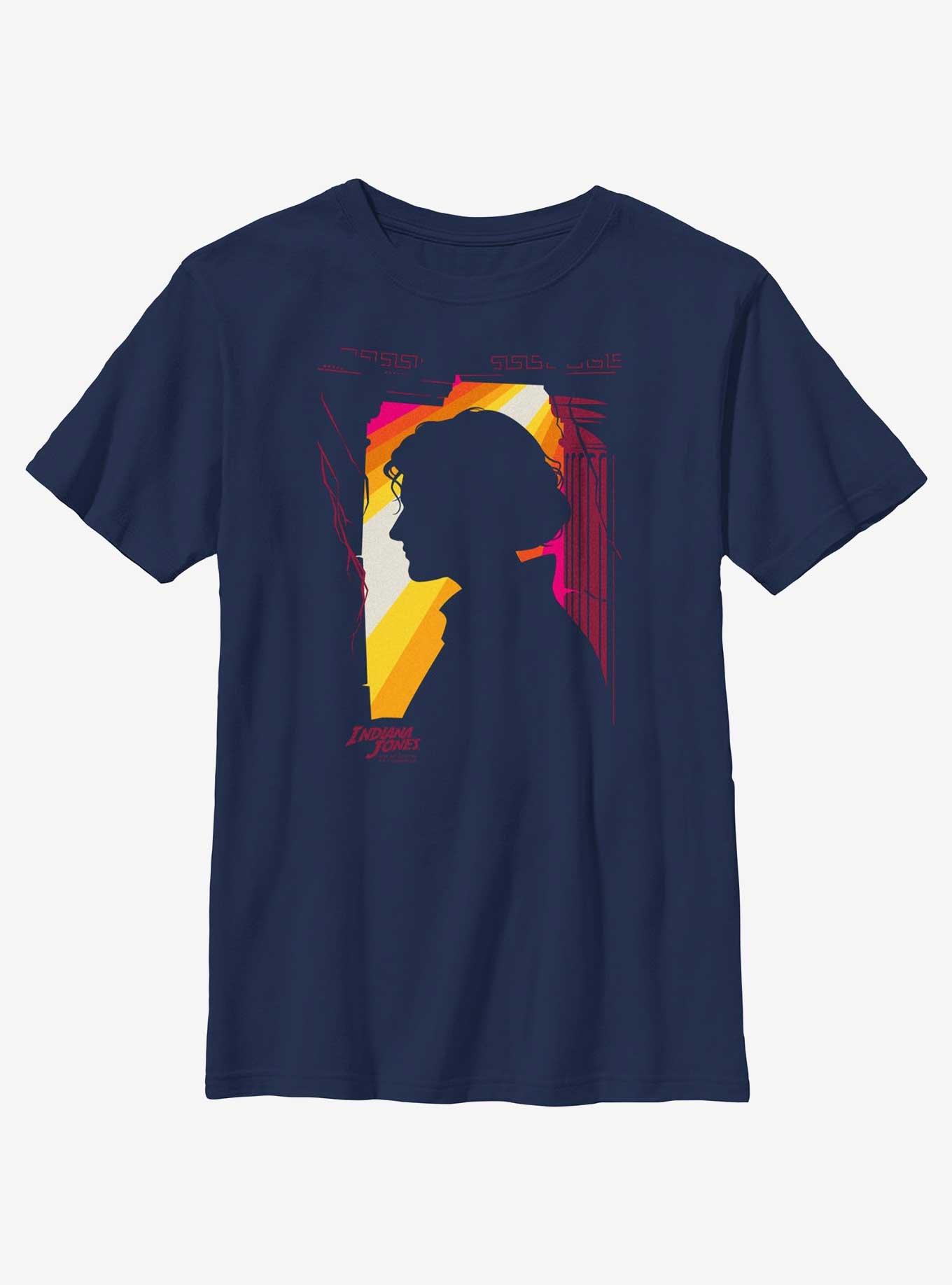 Indiana Jones and the Dial of Destiny Window To Helena Youth T-Shirt, NAVY, hi-res