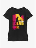 Indiana Jones and the Dial of Destiny Exploring Caves Helena Shaw Girls Youth T-Shirt, BLACK, hi-res