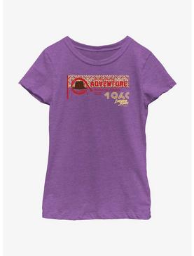 Indiana Jones and the Dial of Destiny Adventure Hat and Lasso Girls Youth T-Shirt, , hi-res
