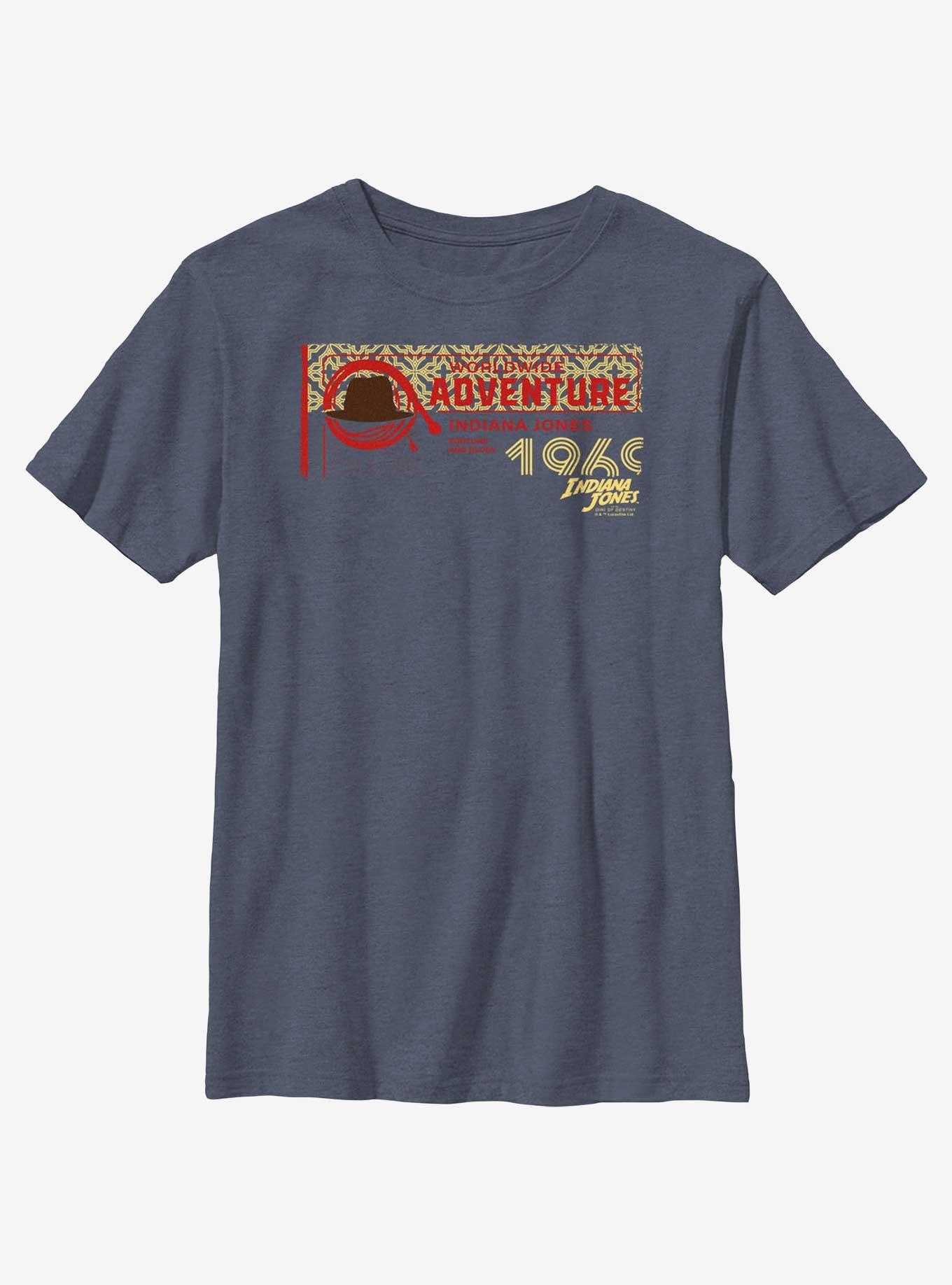 Indiana Jones and the Dial of Destiny Adventure Hat and Lasso Youth T-Shirt, , hi-res