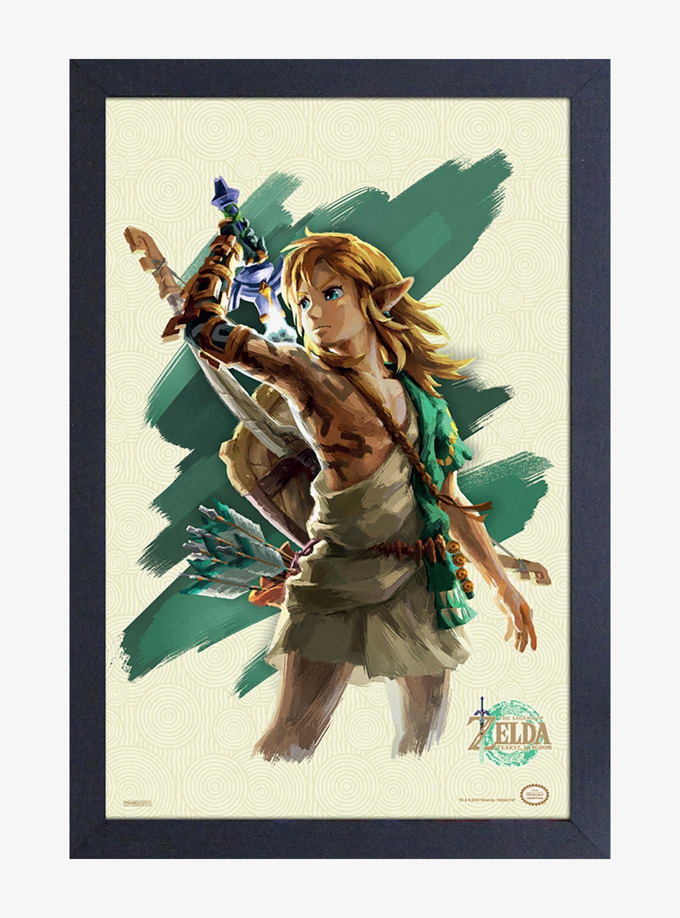 The Legend of Zelda: Tears of the Kingdom Link with Star Warsord Framed Poster, , hi-res
