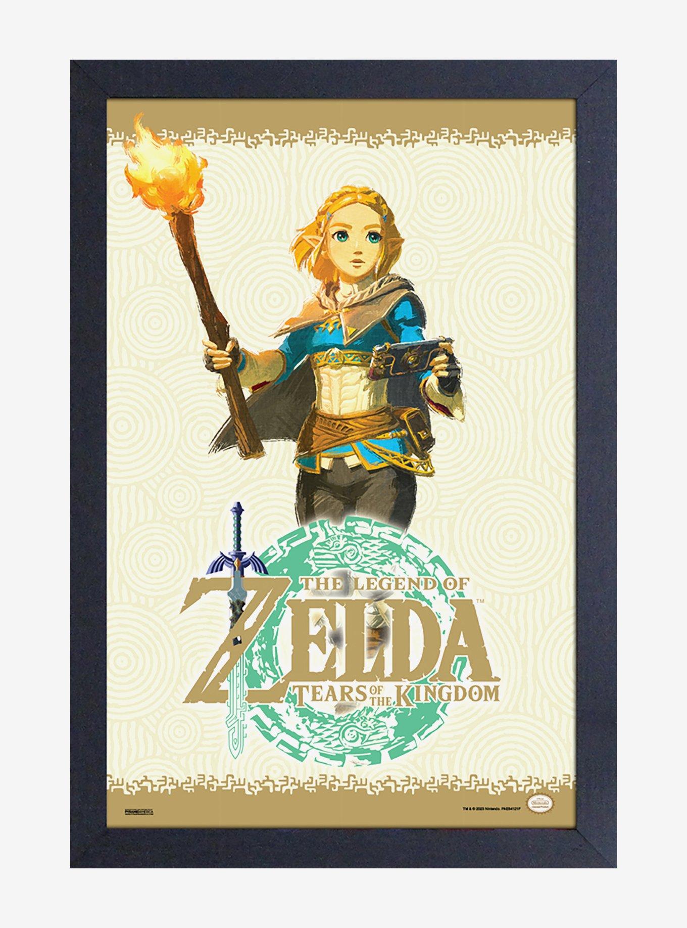 The Legend of Zelda: Tears of the Kingdom Zelda Torch Framed Poster, , hi-res