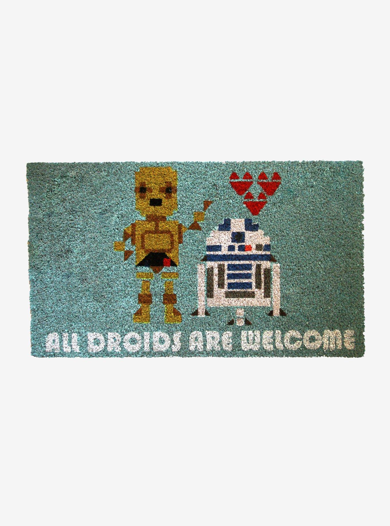 Star Wars All Droids Are Welcome Doormat | Hot Topic