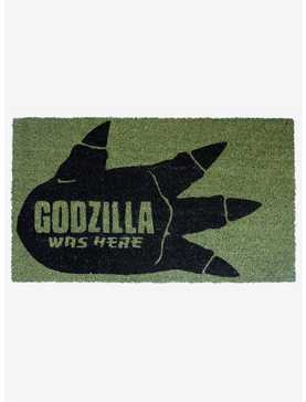 Godzilla Was Here Footprint Doormat, , hi-res