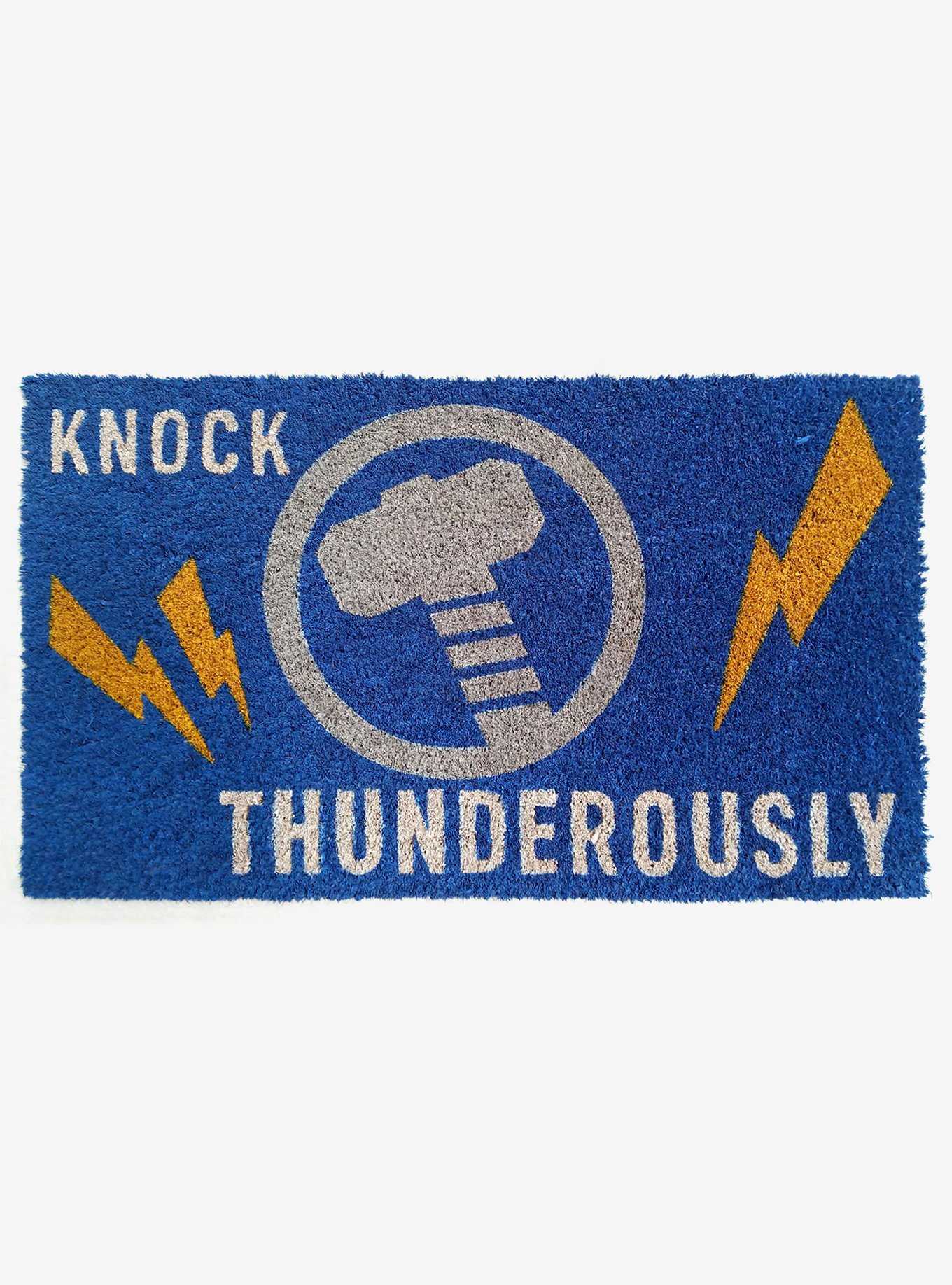 Marvel Thor Knock Thunderously Doormat, , hi-res