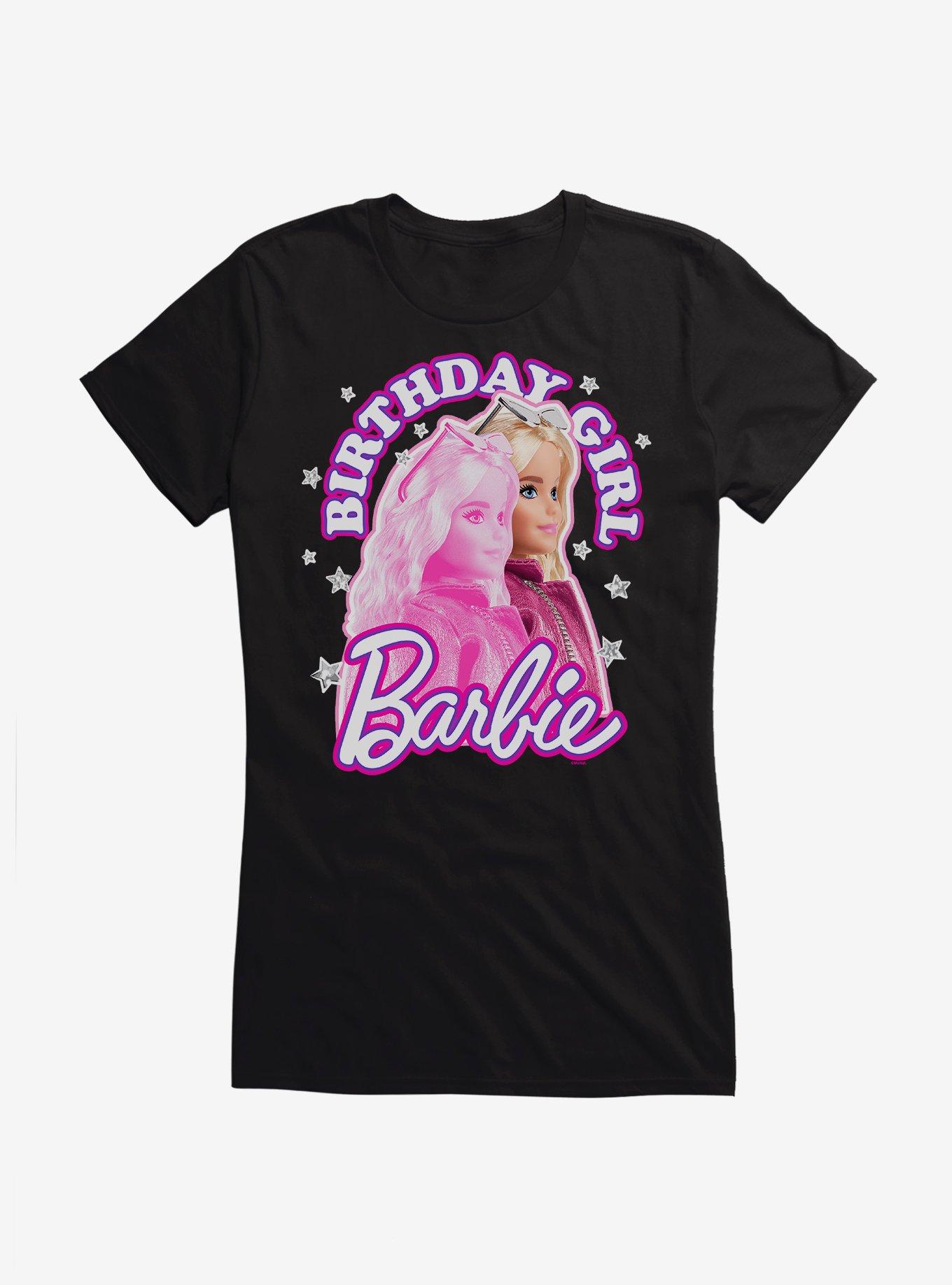 Barbie Pink Silhouette Girls T-Shirt