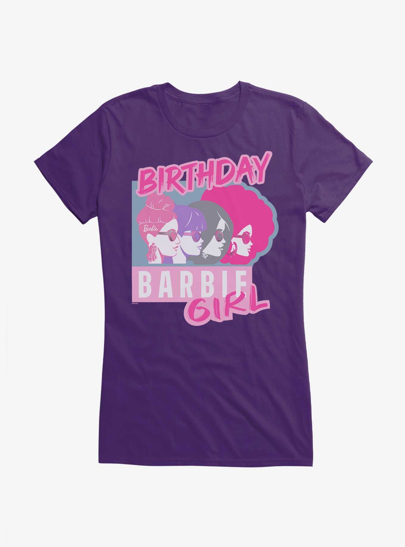 Barbie Birthday Girls Silhouettes Girls T-Shirt, , hi-res