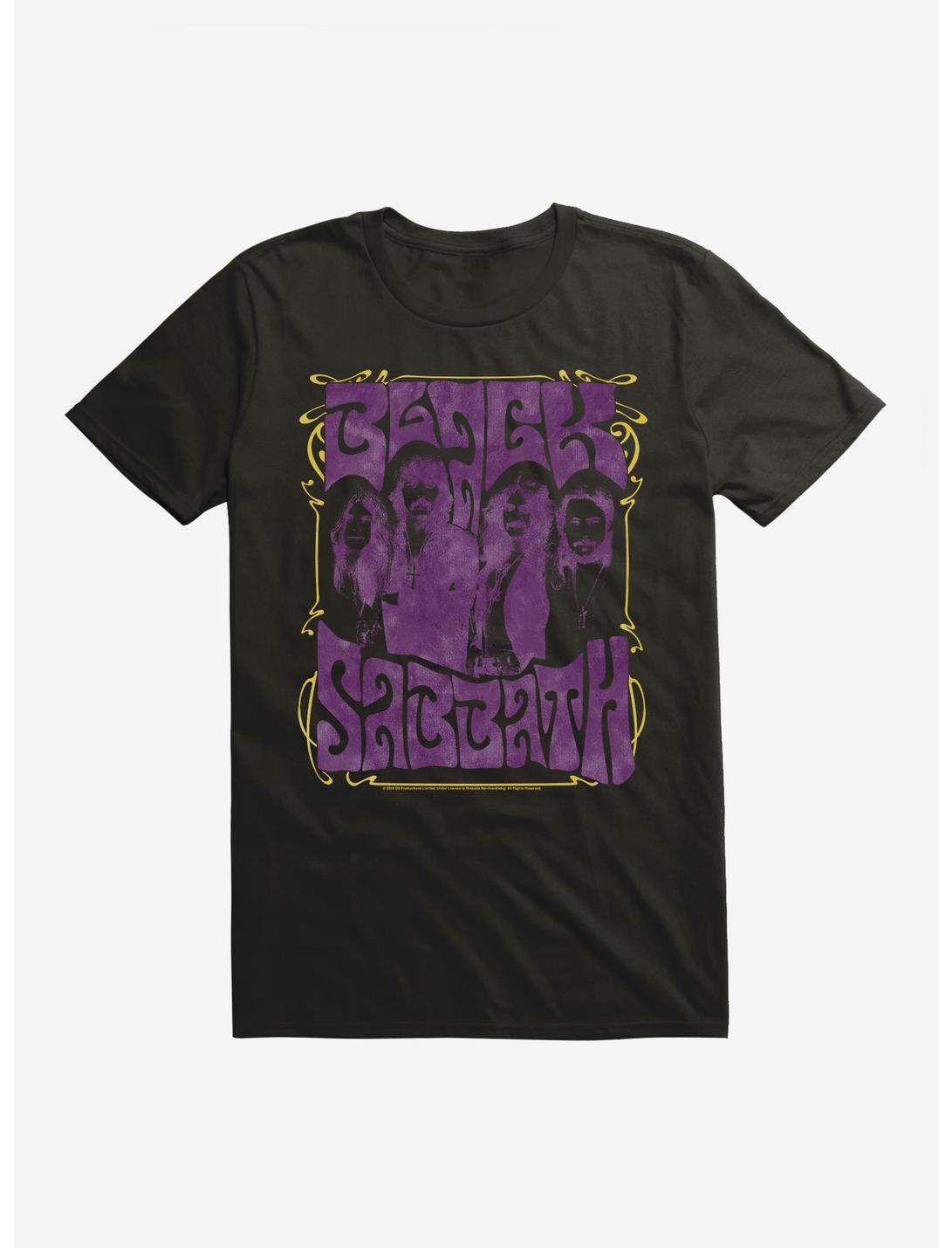 Black Sabbath Groovy Group T-Shirt, BLACK, hi-res
