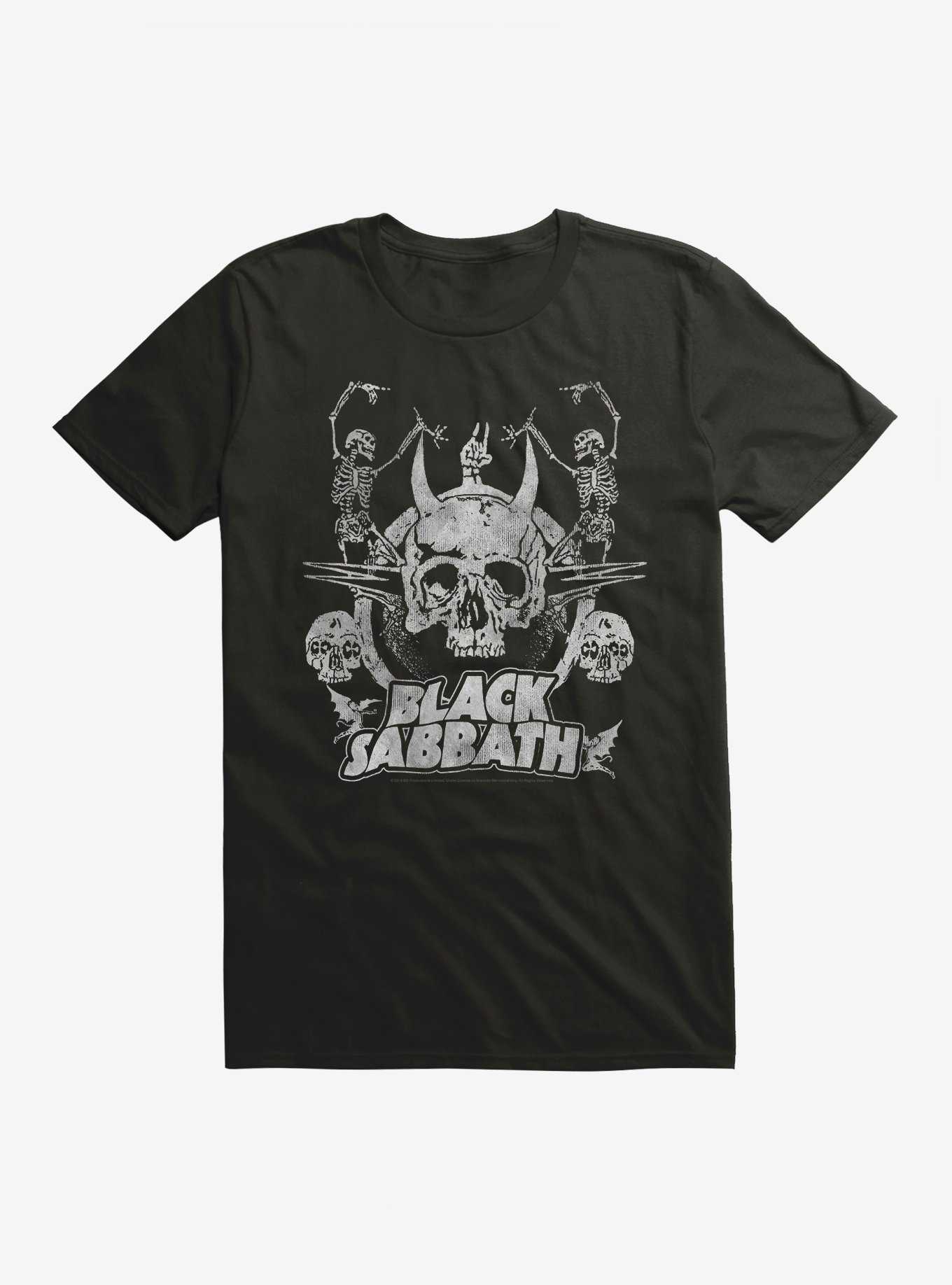 Black Sabbath Dancing Skeletons T-Shirt, , hi-res
