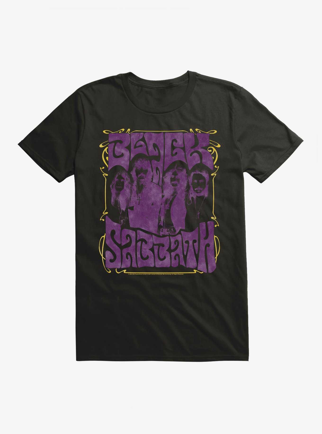Black Sabbath Groovy Group T-Shirt, , hi-res