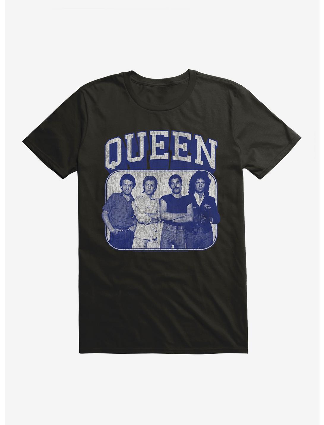 Queen Vintage Collegiate Group T-Shirt, BLACK, hi-res