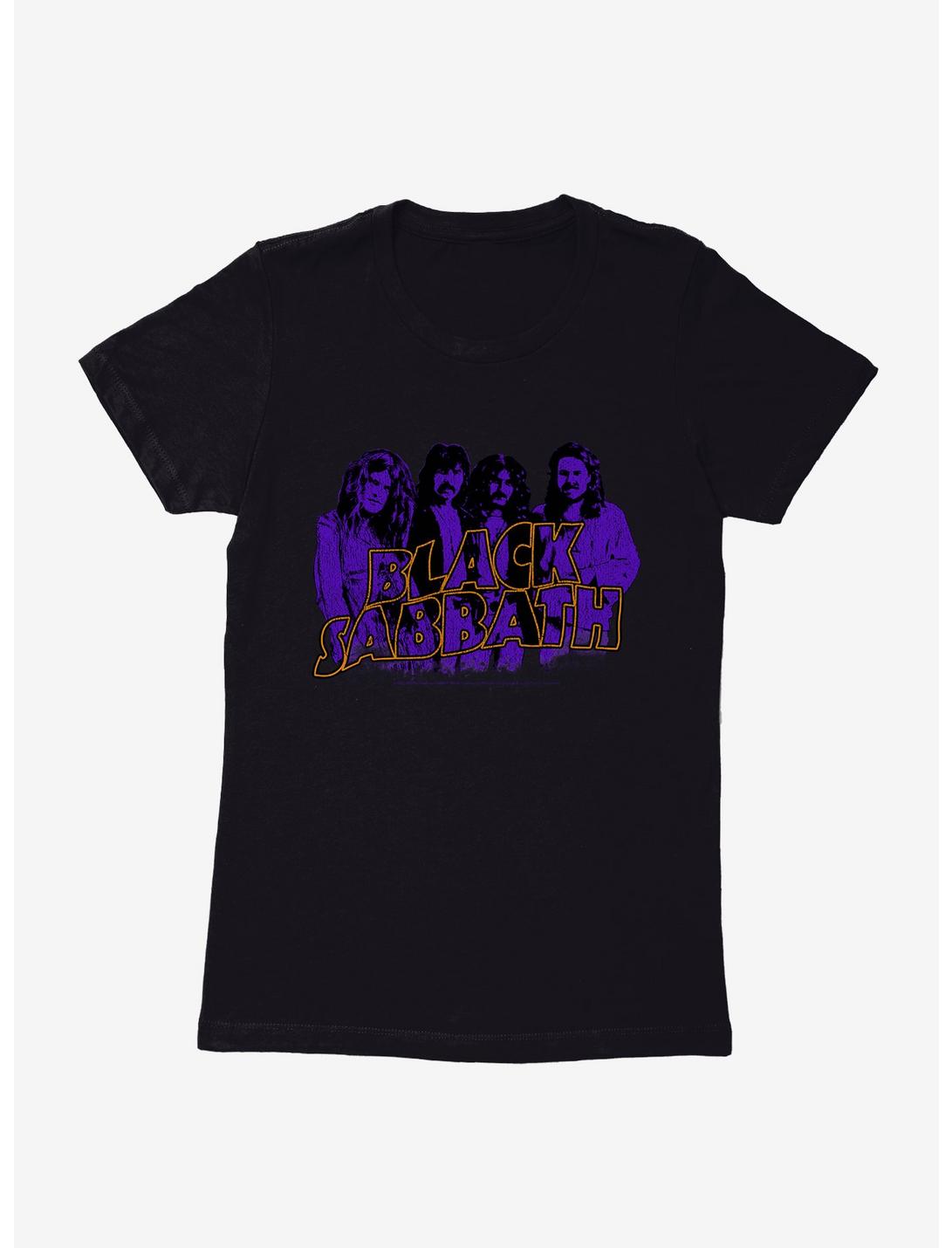 Black Sabbath Vintage Group Womens T-Shirt, BLACK, hi-res