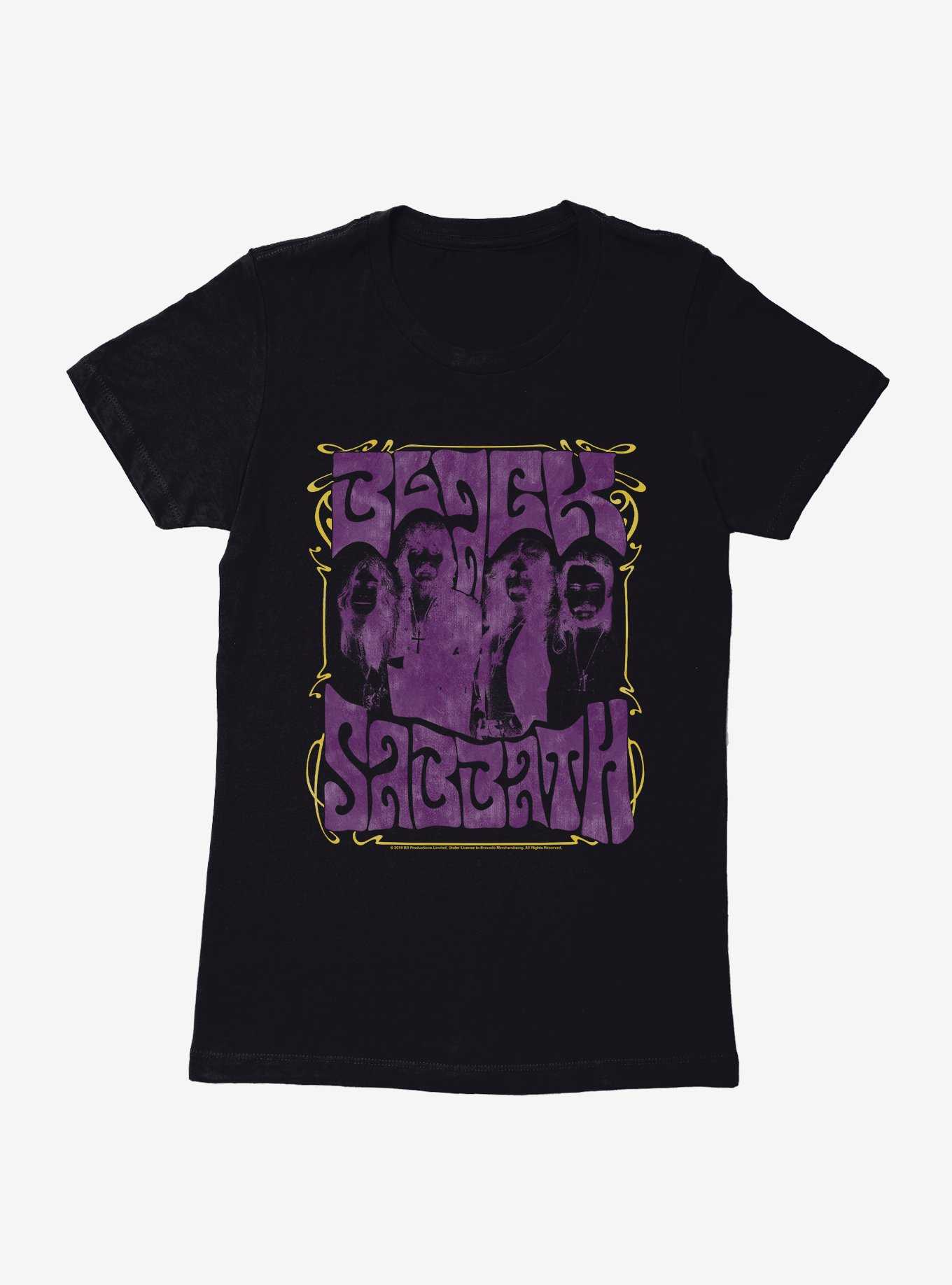 Black Sabbath Groovy Group Womens T-Shirt, , hi-res