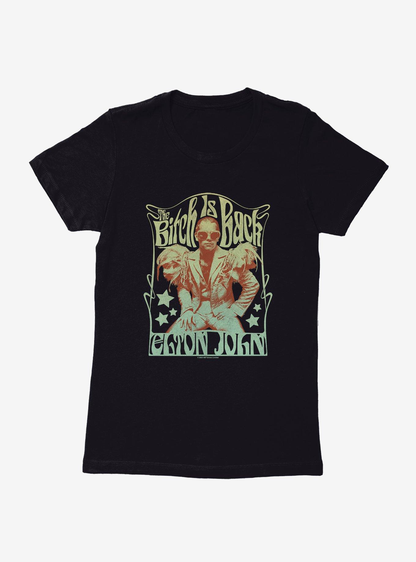 Elton John Bitch Is Back Womens T-Shirt, , hi-res