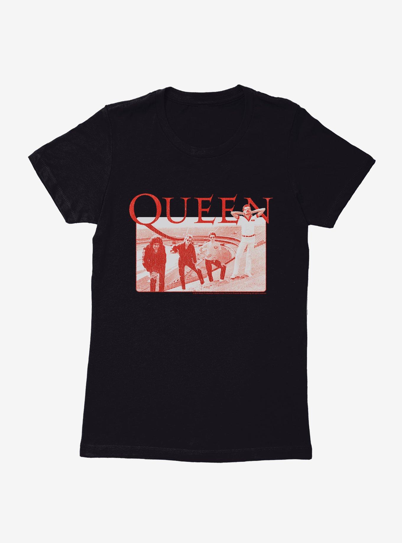 Queen Stadium Steps Womens T-Shirt Queen Music Clothes Merchandise