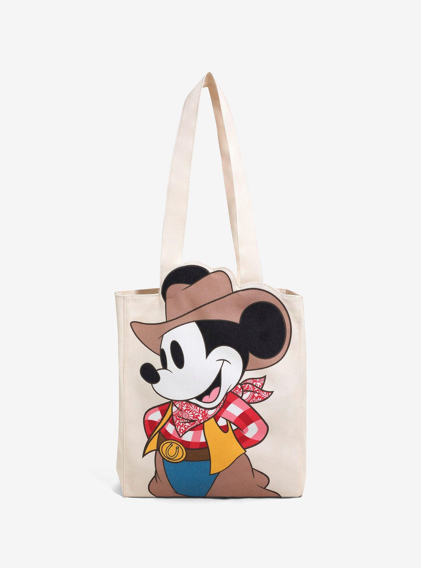 Loungefly Disney Mickey Mouse Western Canvas Tote Bag Hot Topic